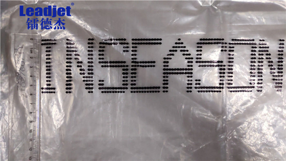 A100 εκτυπωτής Inkjet πλαστικών τσαντών για το βιομηχανικό μαρκάρισμα με την κεφαλή εκτύπωσης 7 ΣΗΜΕΙΩΝ