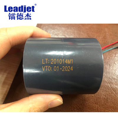 HDPE Leadjet λέιζερ ινών σωλήνων PE PVC που χαρακτηρίζει το βιομηχανικό 30W σε απευθείας σύνδεση κωδικοποιητή λέιζερ ινών μηχανών