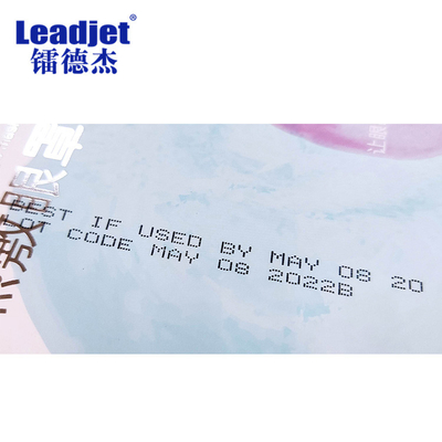 Συνεχής εκτυπωτής Leadjet Inkjet για διάφορα ανώμαλα συσκευάζοντας 280m ανά λ.